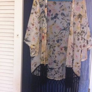 Cute floral kimono