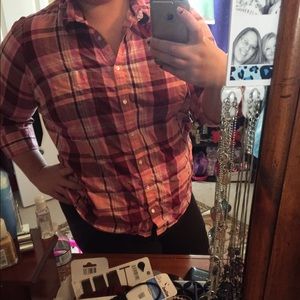 Super cute plaid top! 3 tops for $12!!