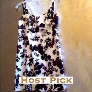 EUC mod vintage BR floral sleeveless shift lined