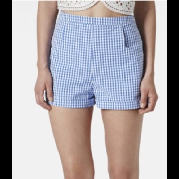 Topshop Pants - TOPSHOP GINGHAM SHORTS