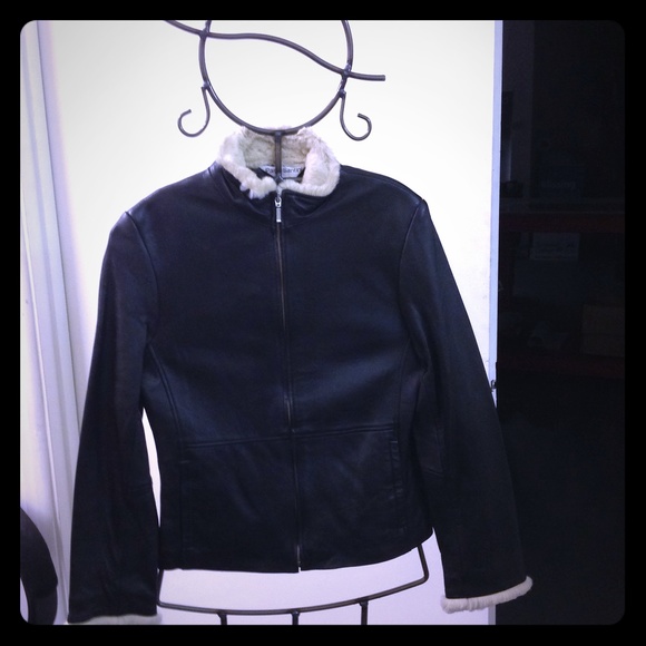 Leather and Fur "Aviator" Jacket