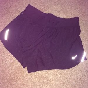 Black Nike Dri-Fit track shorts!
