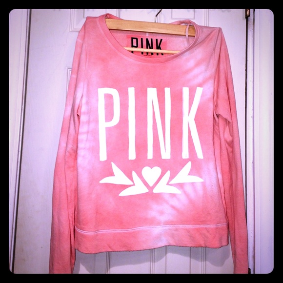 Victoria's Secret Pink Coral sweat shirt.