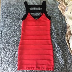Black and red dress