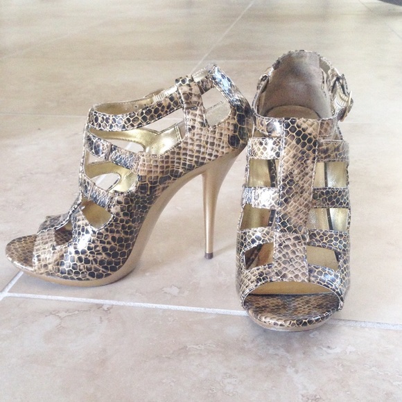 Snakeskin heels