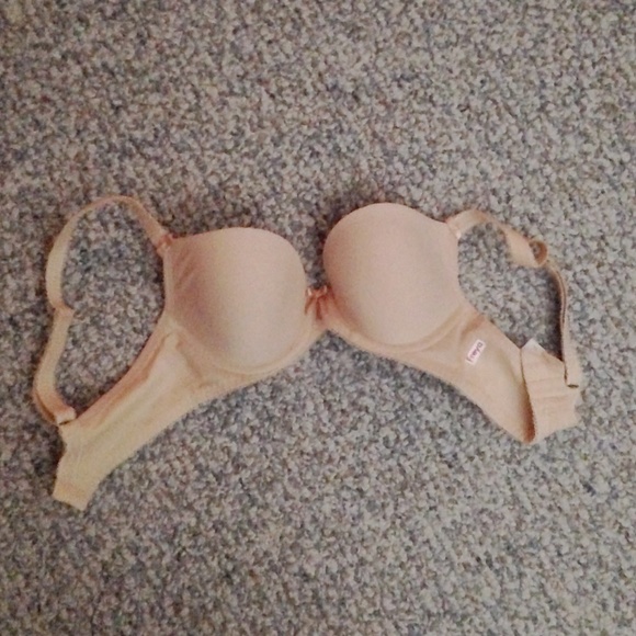 Freya Deco Moulded Plunge Push Up Bra in Nude