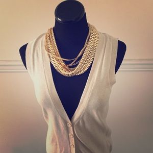 🍍 Tan Sweater Vest