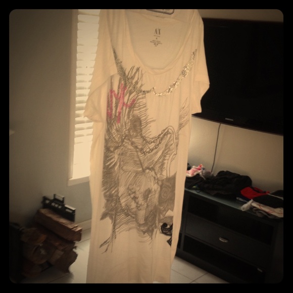 Armani Exchange. T shirt material top