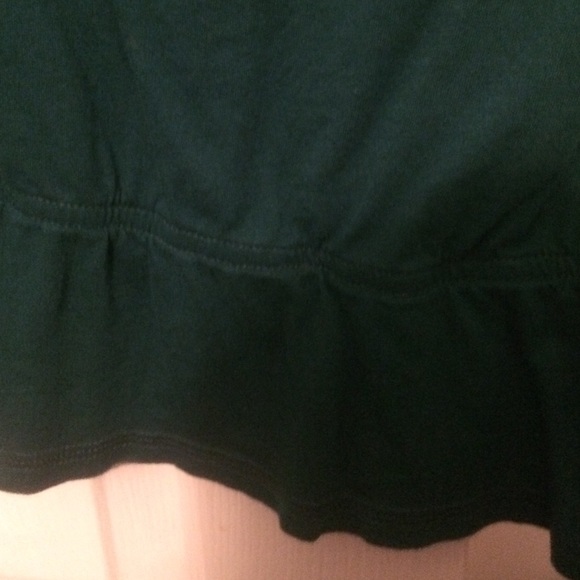 A dark green strapless tank top - Picture 3 of 4