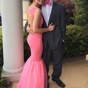 Pink prom gown