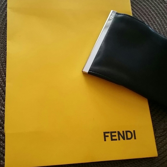 Fendi paper bag and pouch