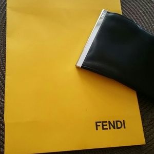 Fendi paper bag and pouch