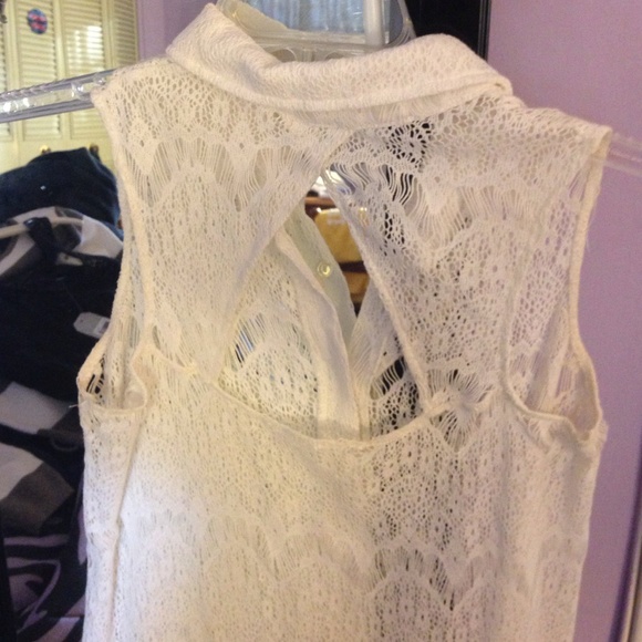 Lace button up - Picture 2 of 3
