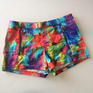 Zara Tropical Print Shorts