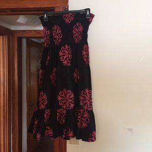 Victoria's Secret strapless dress.