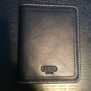 Black leather business card/credit card holder