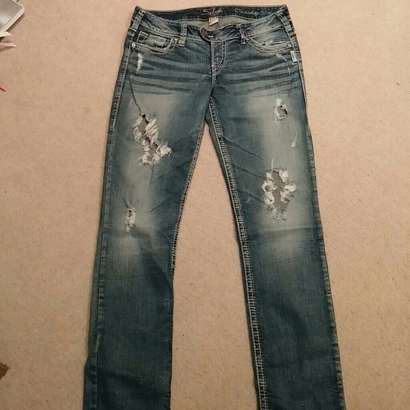 Silver jeans