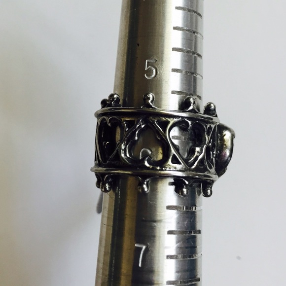 SOLD! Pure Purple Heart Swarovski Ring 5.75 - Picture 3 of 4