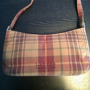 Ralph Lauren plaid handbag