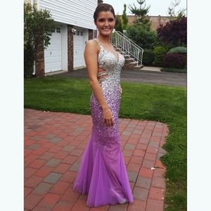 Prom dress worn once! Heels included with price