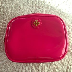 Tory Burch Patent Makeup bag