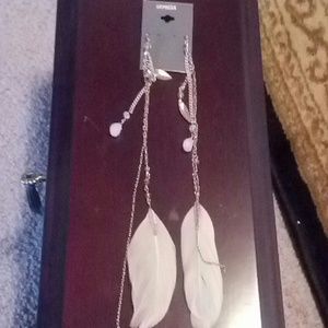 Feathered dangle earrings *FINAL PRICE*