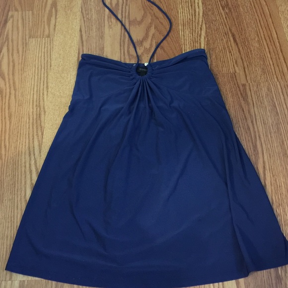 Express blue top with jewel detail