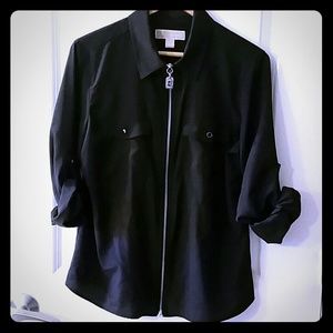 Michael Kors zip up blouse