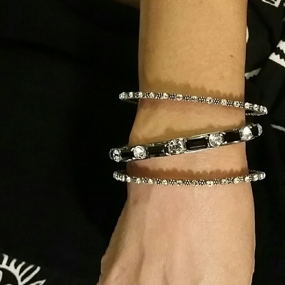 Cubic zirconia bangles