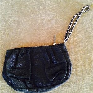Express Large Wristlet Shimmering Black