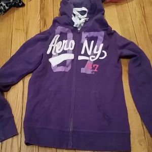 Purple aeropostale zip up