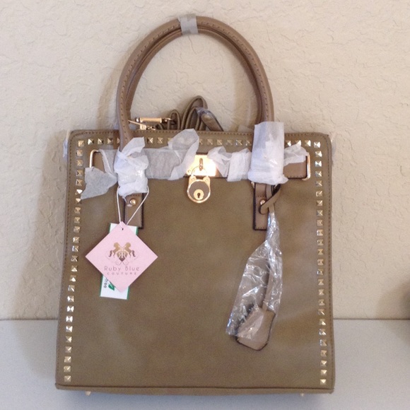 Ruby blue Handbags - Awesome studded handbag