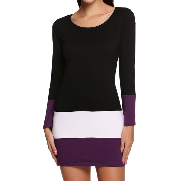 🆕 Sweet Black T-Shirt Tops/Mini Dress - Picture 2 of 4