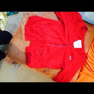 Hollister red sweater