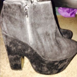 Jessica Suedette Contrast Zip Shoe Boot