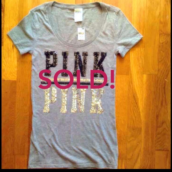 🚫SOLD!🚫PINK Bling Tee! XS