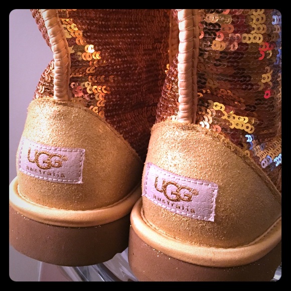 Gold sequined UGG Boots