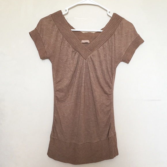 F21 brown casual top