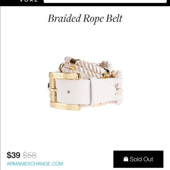 Armani exchange belt 36inches