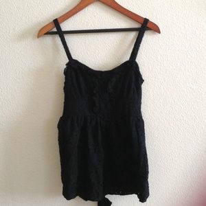 Black spaghetti top!