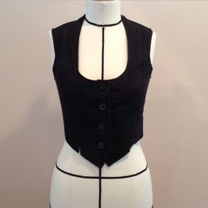 ANTHROPOLOGIE vest size 4 black
