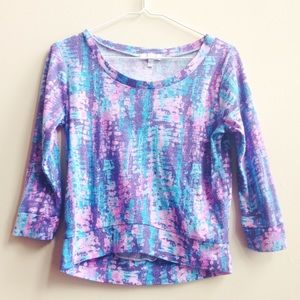 Pink, Purple and Blue top