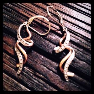 Kay jewelers 14k gold/white gold diamond earrings