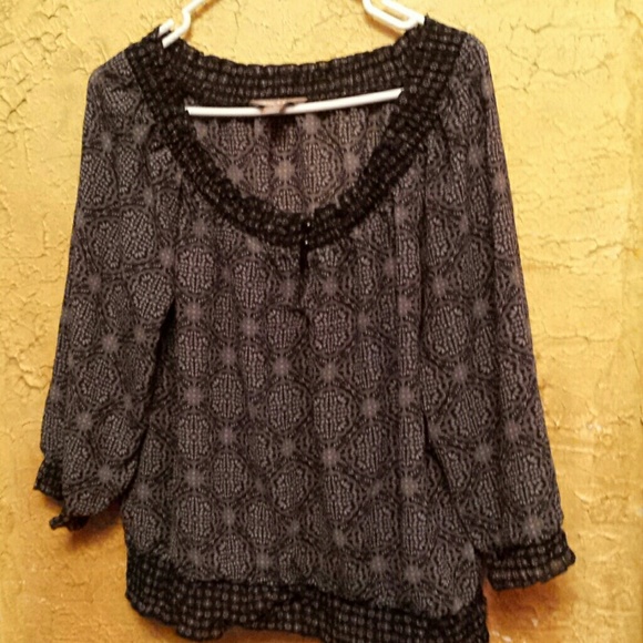 Gray and black boho