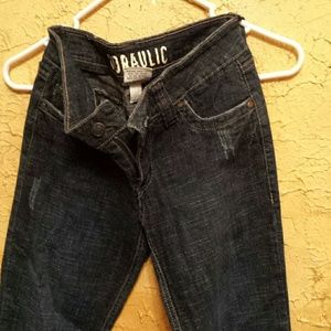 Jeans dark wash boot cut