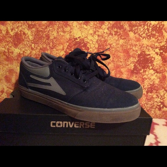 Lakai Manchester skateboard shoes size 11.5 navy - Picture 2 of 3