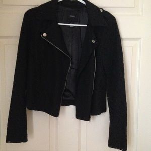 Forever21 Lace Moto Jacket