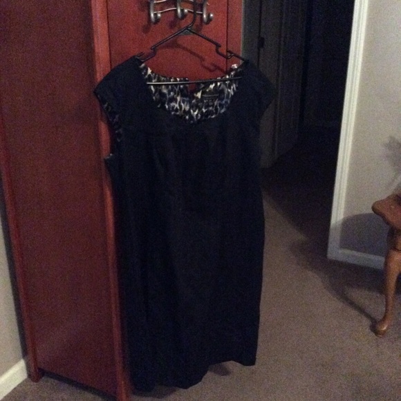 Navy Sateen Dress