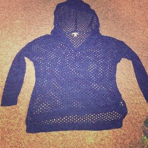 AE Blue Knitted Pullover Sweater