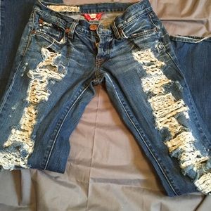 Lucky brand distressed jeans